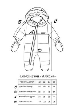 Комбінезон "Аляска" синій р.74 (6-9 міс.)