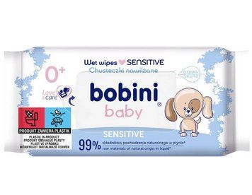Вологі серветки Bobini Sensitive 60 шт. арт.38640