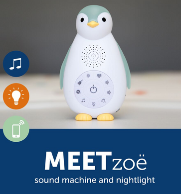 ЗОЕ Пингвиня – музыкальный ночник с Bluetooth колонкой и автоматическим отключением (синий)