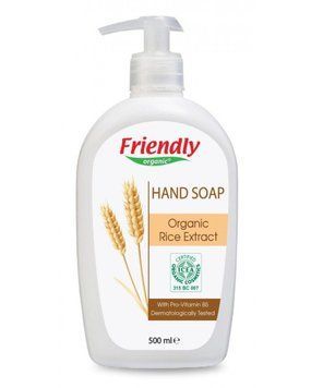 Органічне рідке мило для рук з екстрактом рису Friendly Organic 500 мл