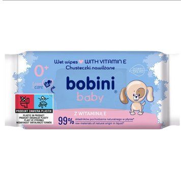 Вологі серветки Bobini з вітаміном Е 60 шт. арт.27891