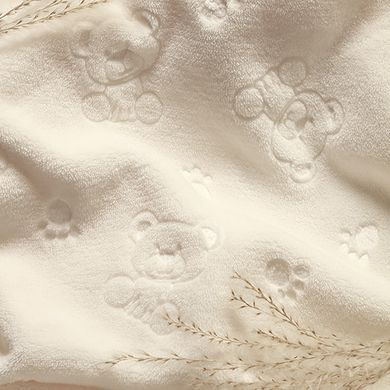 М'яка ковдра з зайчиком кремова 75x100см. BabyOno 1567/0