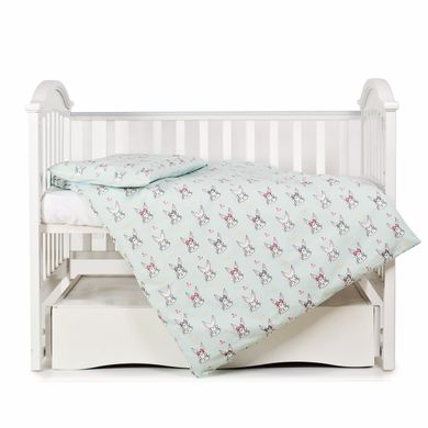 Сменная постель 3 эл. Twins Premium Glamour Limited 3064-PGNEWR-014, Кролики mint, мятный