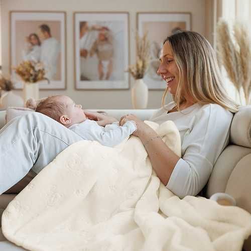 М'яка ковдра з зайчиком BabyOno 1567/02 75×100 см — ціна, відгуки