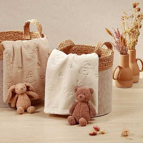 М'яка ковдра з зайчиком BabyOno 1567/02 75×100 см — ціна, відгуки