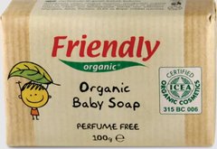 Органічне тверде мило для рук Friendly Organic без запаху 100 гр