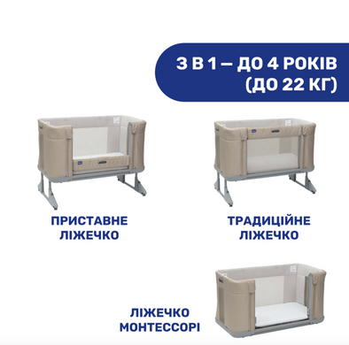 Дитяче ліжко Chicco 3 в 1 Next2Me Forever, кол.04