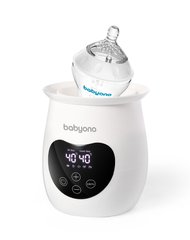 Електричний підігрівач BabyOno NATURAL "2 в 1" з дисплеєм та функцією стерилізації та розморозки (Сірий)