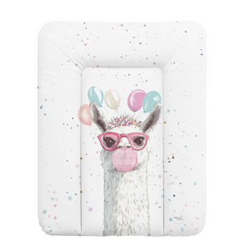 Повивальний матрац Cebababy 50x70 Basic W-143-000-782, Crazy Llama, білий