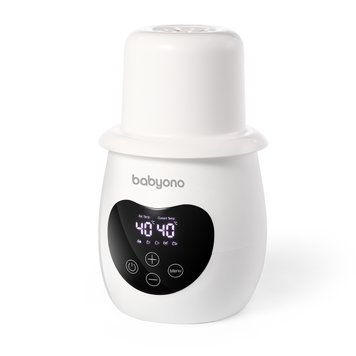 Електричний підігрівач BabyOno NATURAL "2 в 1" з дисплеєм та функцією стерилізації та розморозки (Сірий)