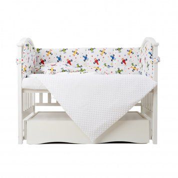 Постільний комплект 6 ел Twins Sky 4060-TS-01, white/boy, білий