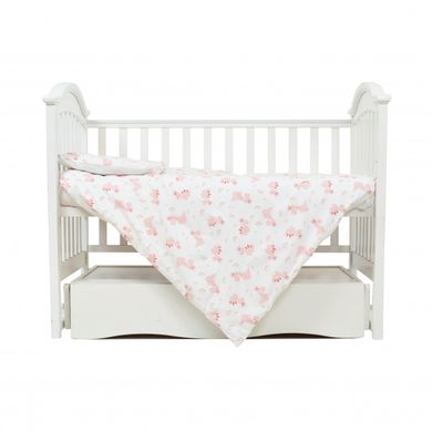 Сменная постель 3 эл. Twins Premium Glamour Limited 3064-PGNEWZ-08, Dino pink, белый/розовый