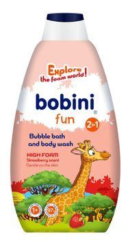 Піна для ванни та гель для душу Bobini Fun Полуниця 2 в 1 500 мл арт.33366