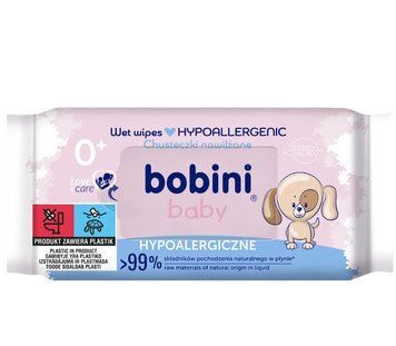 Вологі серветки Bobini гіпоалергенні 60 шт. арт.47413