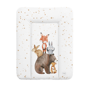 Повивальний матрац Cebababy 50x70 Basic W-143-000-783, Forest Friends, білий