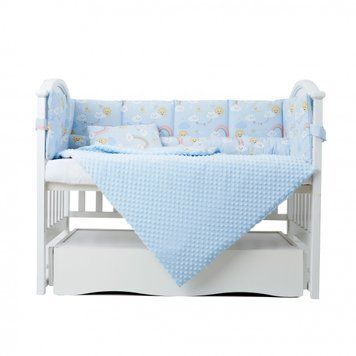 Постільний комплект 6 ел Twins Sky 4060-TS-04, blue, блакитний
