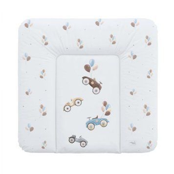 Повивальний матрац Cebababy 75x72 Retro Autumn W-144-000-640, Retro Cars, білий