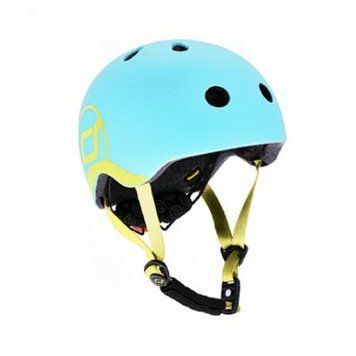 Шолом захисний дитячий Scoot and Ride, сіро-синій, з ліхтариком, 45-51см
