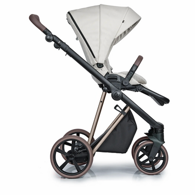 Коляска 2 в 1 Roan Ivi White ECO Rose Gold 2.0