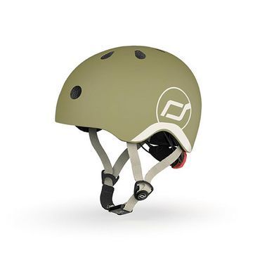 Шолом захисний дитячий Scoot and Ride, сіро-синій, з ліхтариком, 45-51см