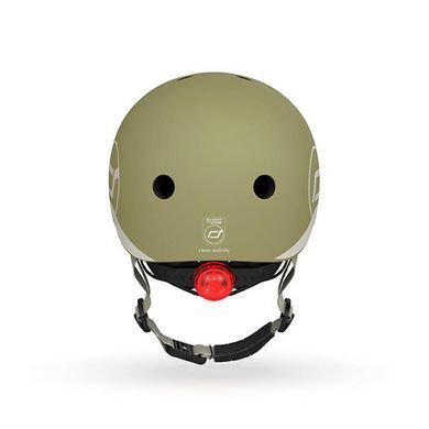 Шолом захисний дитячий Scoot and Ride, сіро-синій, з ліхтариком, 45-51см