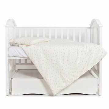 Змінна постіль 3 ел Twins Romantic 3024-R-002, Сердечка, бежевий