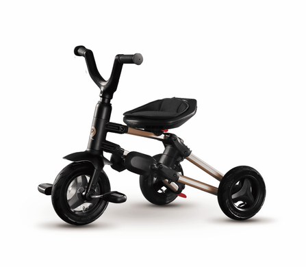 Велосипед складаний триколісний дитячий QPlay Nova+ Rubber Ultimate Black