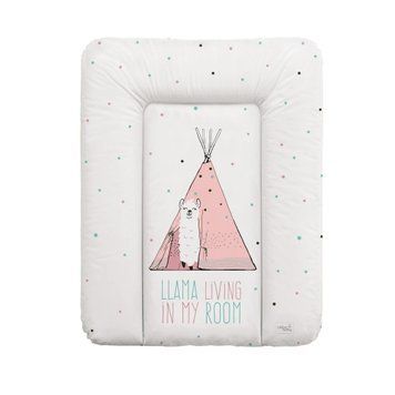 Повивальний матрац Cebababy 50x70 Lolly Polly W-143-120-608, Peacock, білий/рожевий