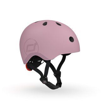 Шолом захисний дитячий Scoot and Ride, сіро-синій, з ліхтариком, 45-51см