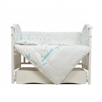 Постільний комплект 6 ел Twins Eco Line New 4091-E-024, Koala mint, м"ятний