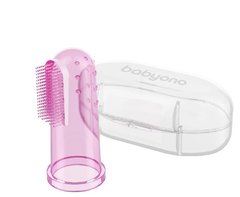 Зубна щіточка з масажом для ясен (Рожевий) "BabyOno"