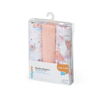 Муслінові пелюшки бавовняні 70х70см. 3шт. Babyono 348/0