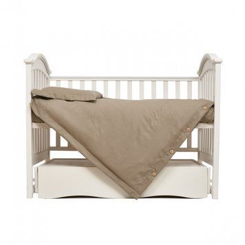 Змінна постіль 3 ел Twins Linen 3030-TL-02, beige, бежевий