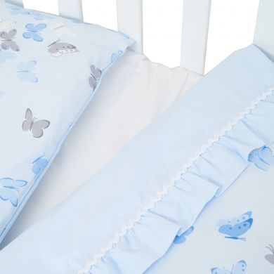 Змінна постіль 3 ел Twins Romantic Spring collection 3024-RS-04, Butterfly blue, блакитний