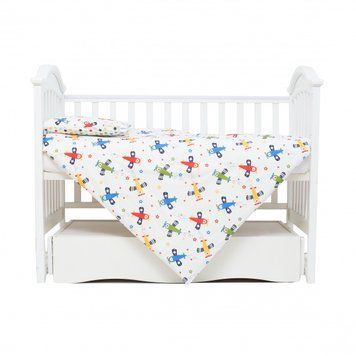 Змінна постіль 3 ел Twins Comfort line 3054-C-056, Літачки, голубий