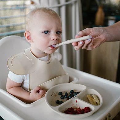 Мисочка силіконова з присоскою на три секції (Рожевий) "BabyOno" арт.1482/02