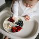 Мисочка силіконова з присоскою на три секції (Рожевий) "BabyOno" арт.1482/02