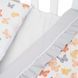 Змінна постіль 3 ел Twins Romantic Spring collection 3024-RS-101, Butterfly coral, кораловий/сірий