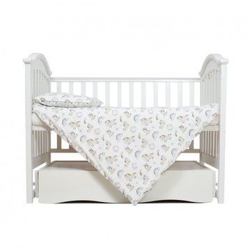 Змінна постіль 3 ел Twins Comfort line 3054-C-064, Єдиноріг, сірий/жовтий