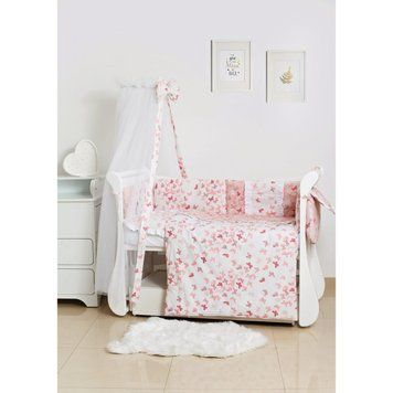 Змінна постіль 3 ел Twins Romantic Spring collection 3024-RS-20, Butterfly nude, пудра