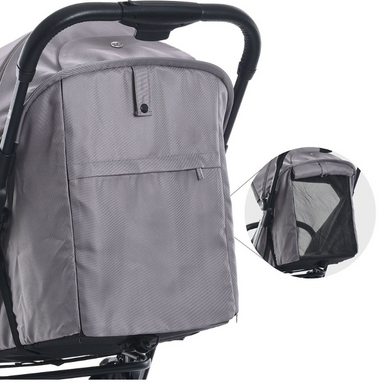 Коляска дитяча ElCamino ME 1129 LINK Silver Striped