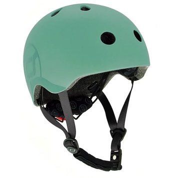 Шолом захисний дитячий Scoot and Ride, сіро-синій, з ліхтариком, 45-51см