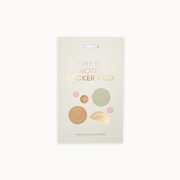 Стікерпак Oh My Baby Notes, Gold Edition