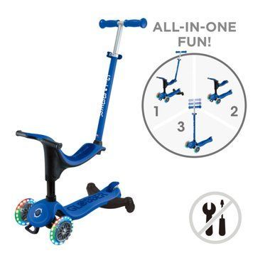 Дитячий самокат Globber GO UP SPORTY LIGHTS 360