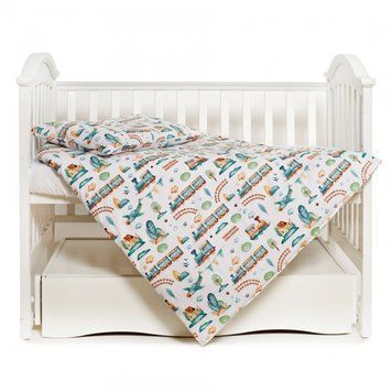 Змінна постіль 3 ел Twins Modern New 3040-PMN-04, It*s a boy, білий/блакитний