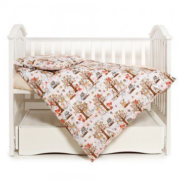 Змінна постіль 3 ел Twins Modern New 3040-PMN-18, Indian friends, білий/оранж