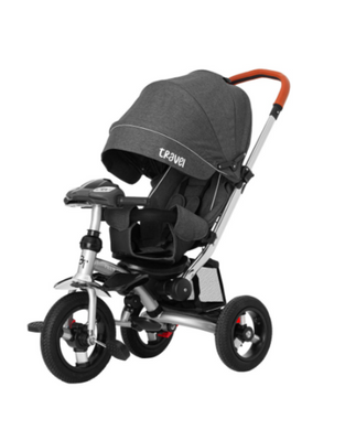Велосипед триколісний TILLY TRAVEL T-387/1 Сірий льон /1/