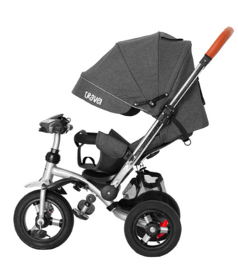 Велосипед триколісний TILLY TRAVEL T-387/1 Сірий льон /1/