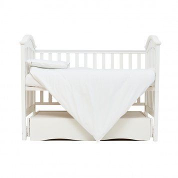 Змінна постіль 3 ел Twins Organic (бязь преміум) 3021-TO-01, white, білий