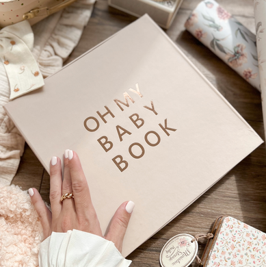 Oh My Baby Book для хлопчика оливка